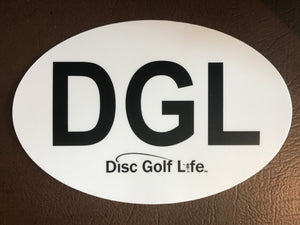 Disc Golf Life DGL Oval Sticker